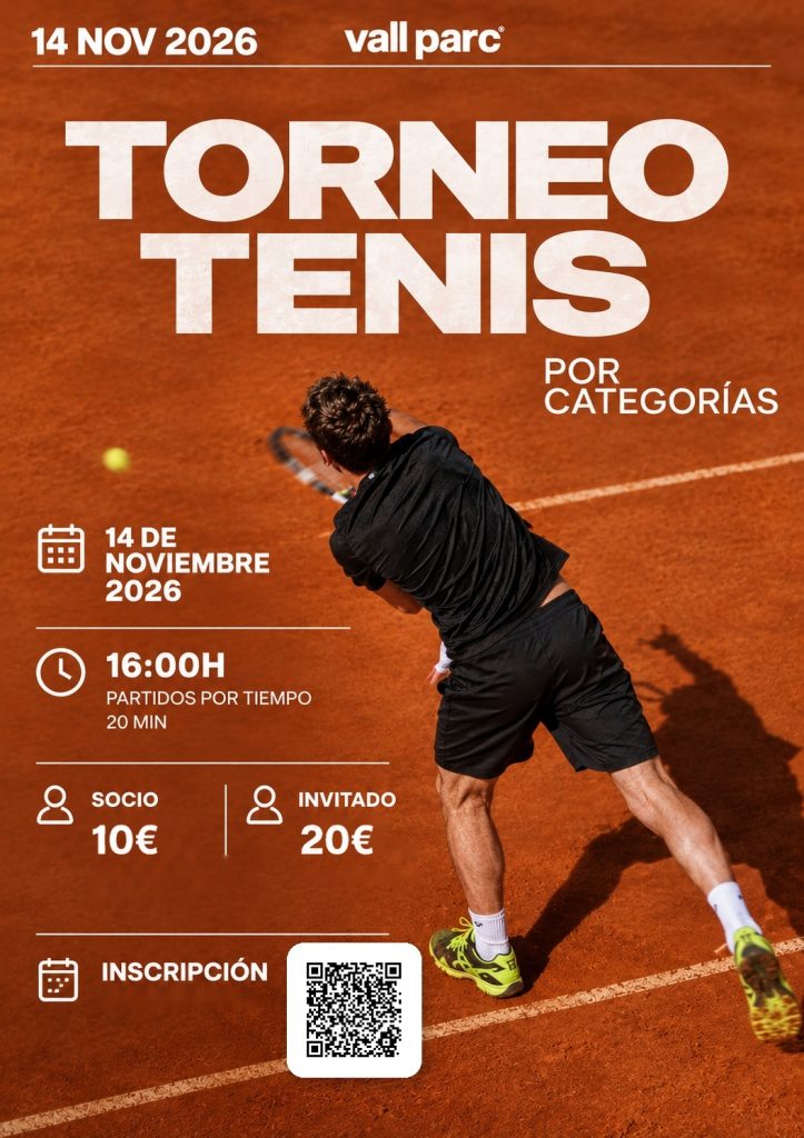 TORNEO TENIS POR CATEGORÍAS 14/11